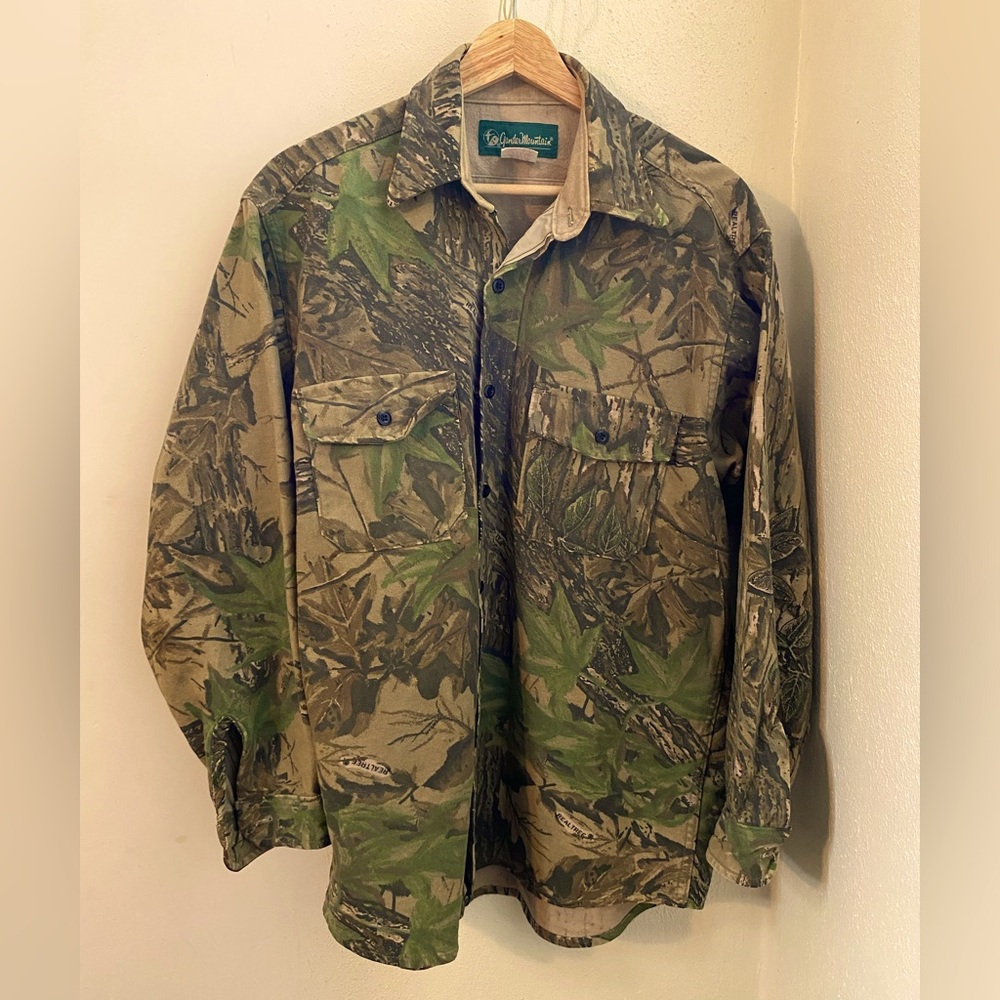 100% Cotton Flannel Camo Realtree Shacket by Gander Mountain
